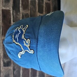 NFL Detroit Lions Blue Sequin Logo Adjustable Cap
